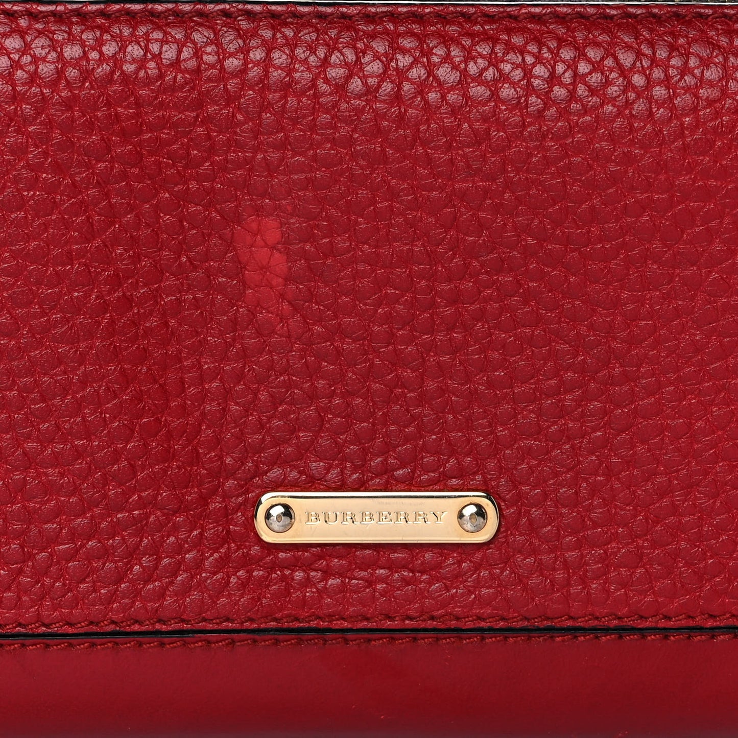 Calfskin Ziggy Zip Around Wallet Red