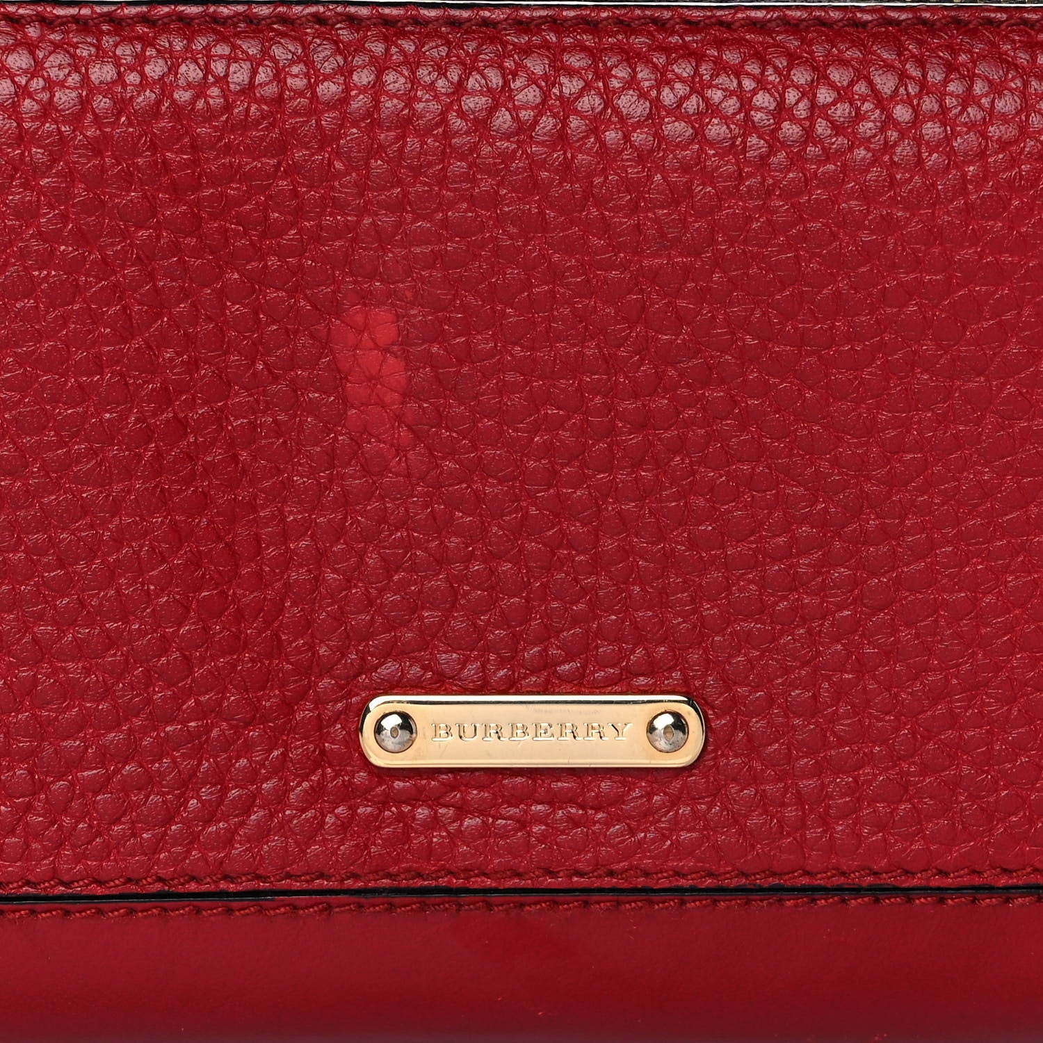 Burberry Calfskin Ziggy Zip Around Wallet Red 7 of 11