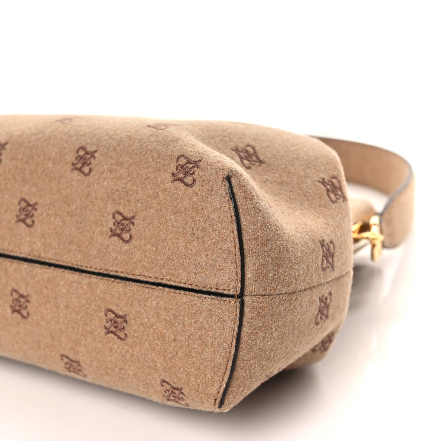 Flannel Karligraphy Embroidered Medium Fendi First Camel