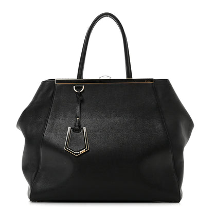 Fendi Vitello Elite Large 2Jours Tote Black 1 of 10