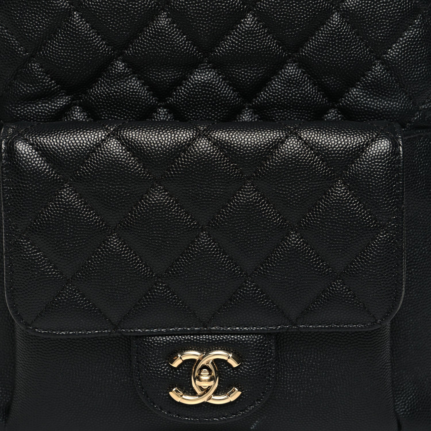 Chanel Caviar Quilted Medium Zip Around Backpack Black 8 of 11