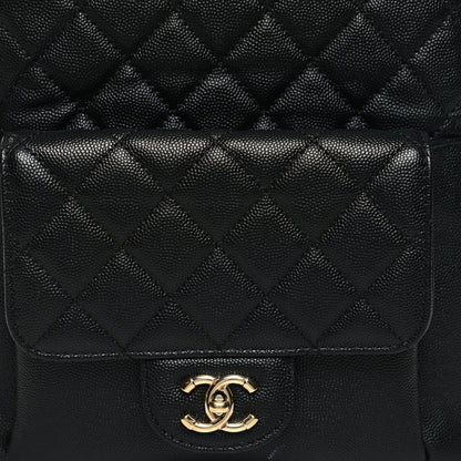 Chanel Caviar Quilted Medium Zip Around Backpack Black 8 of 11