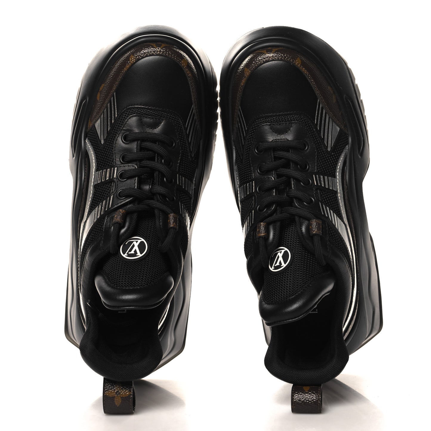 Calfskin Monogram LV Archlight 2.0 Platform Sneakers 37 37 Black