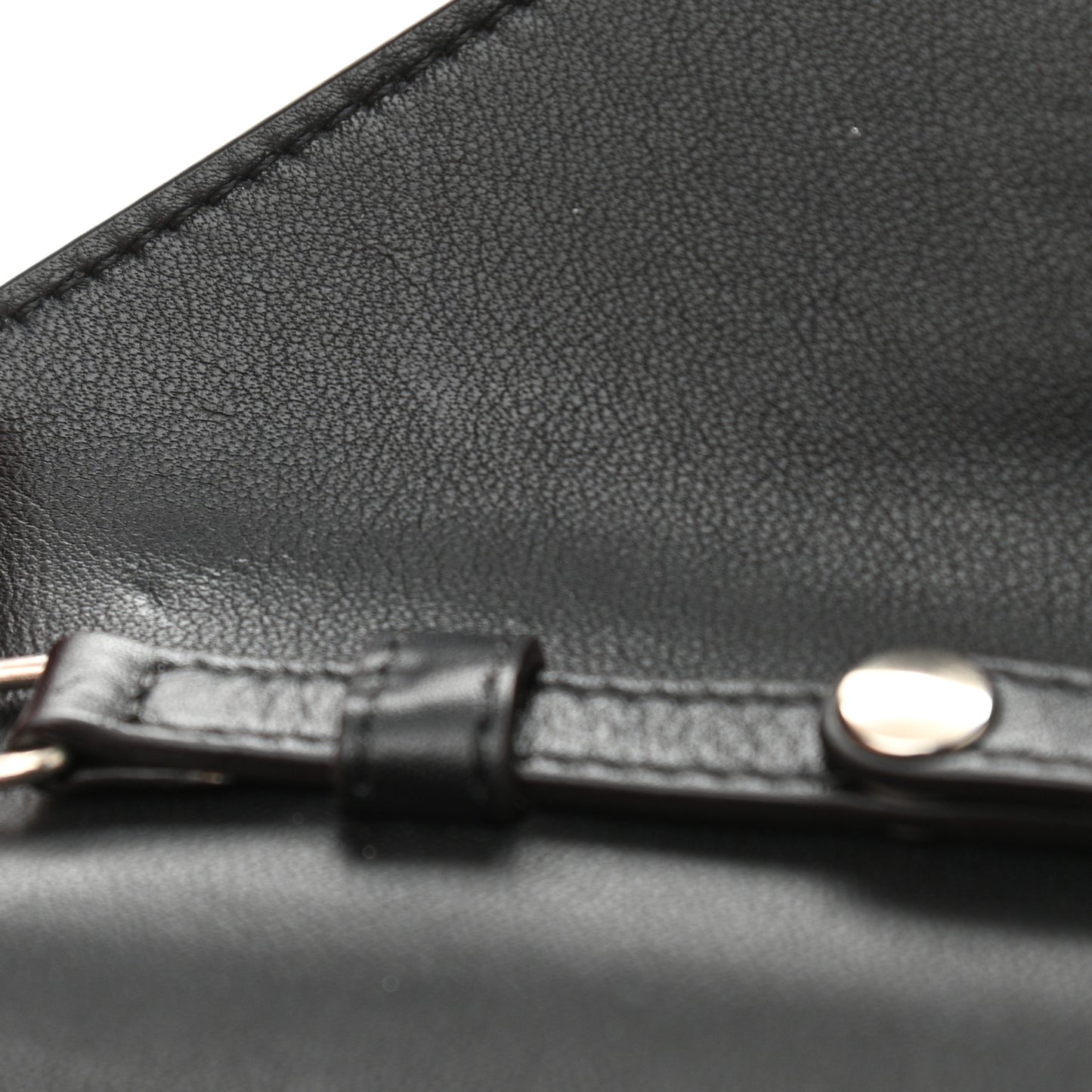 Shiny Calfskin Clutch on a Chain Multicolor