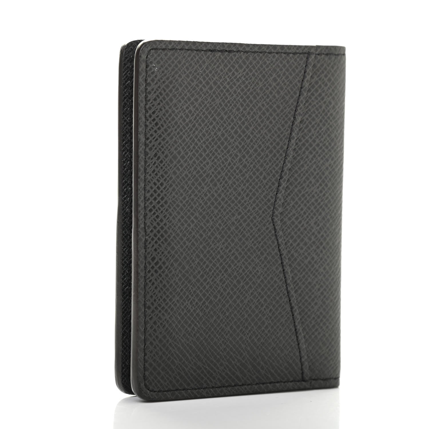 Louis Vuitton Taiga Stripe Pocket Organizer NM Black 3 of 10