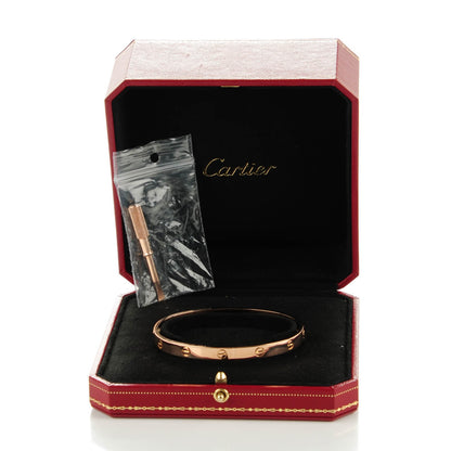 Cartier 18K Pink Gold LOVE Bracelet 20 5 of 5
