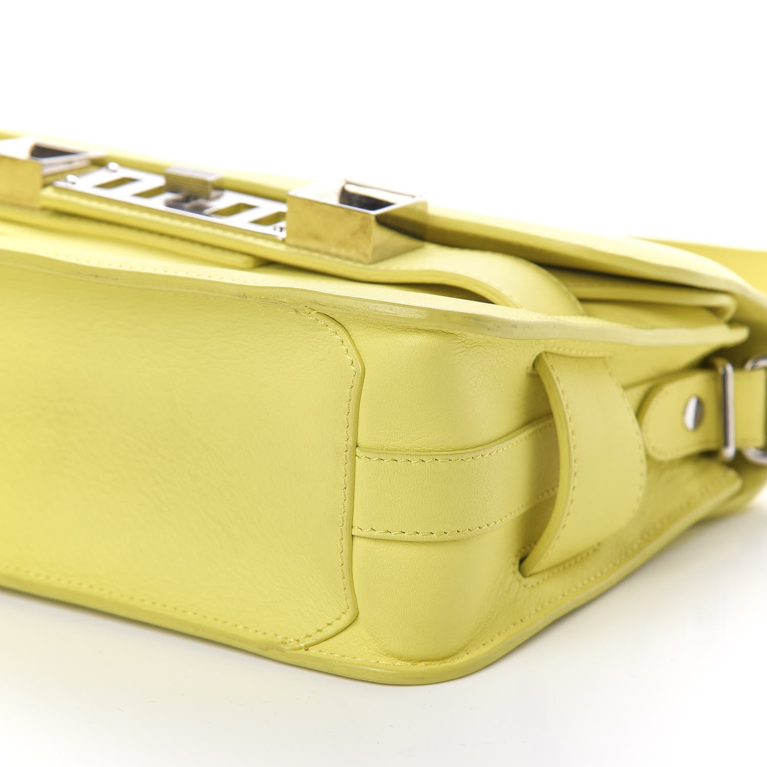 Proenza Schouler Calfskin Mini PS11 Classic Shoulder Bag Lemon 12 of 14