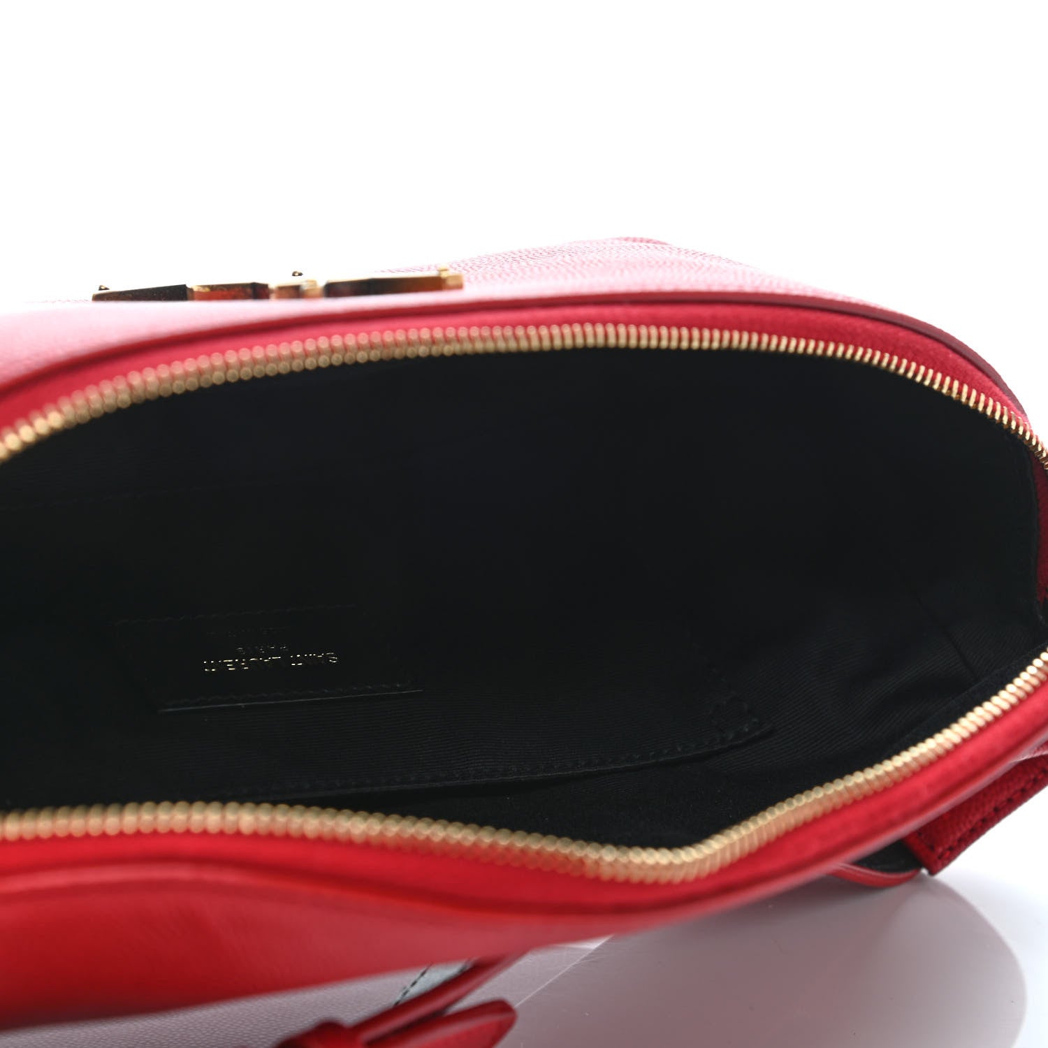 Saint Laurent Grain De Poudre Monogram Belt Bag Rouge Eros 4 of 4