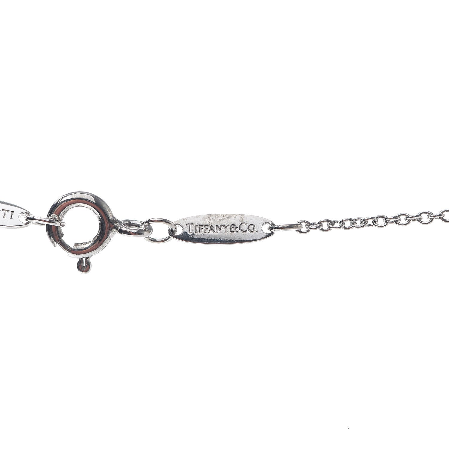 Tiffany Sterling Silver Elsa Peretti Letter J Pendant Necklace 7 of 9