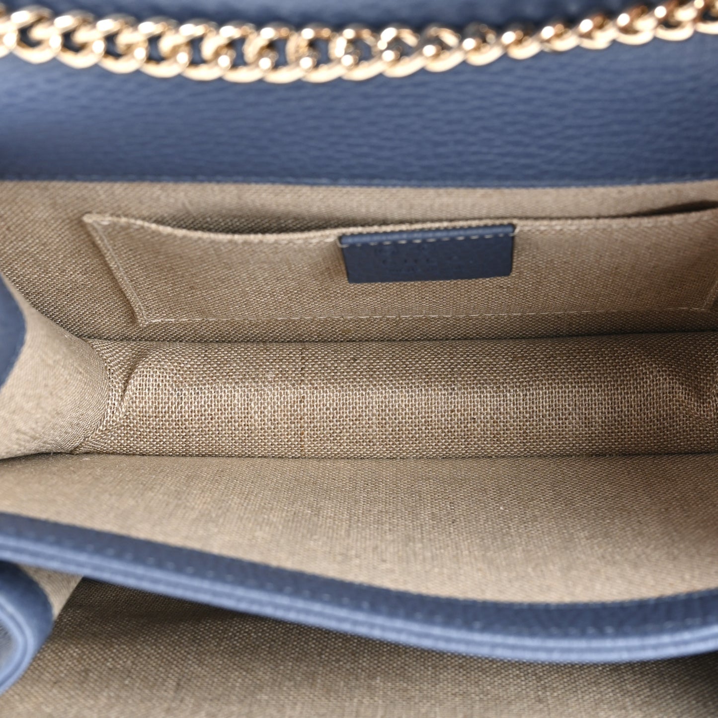 Dollar Calfskin Small Interlocking G Shoulder Bag Caspian