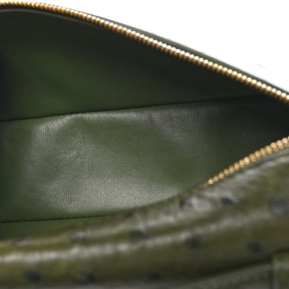 Loro Piana Ostrich L19 Extra Pocket Pouch Dark Lichen Green 5 of 8