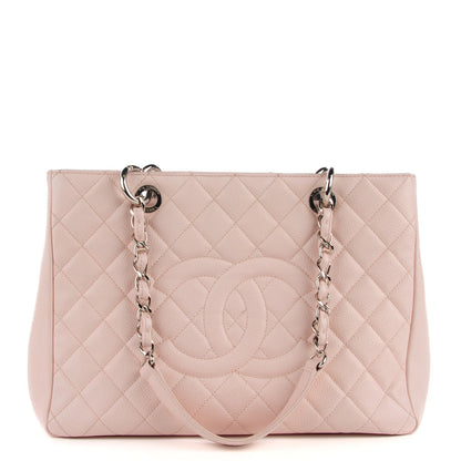 Chanel Caviar Quilted Grand Shopping Tote GST Light Pink 1 of 7