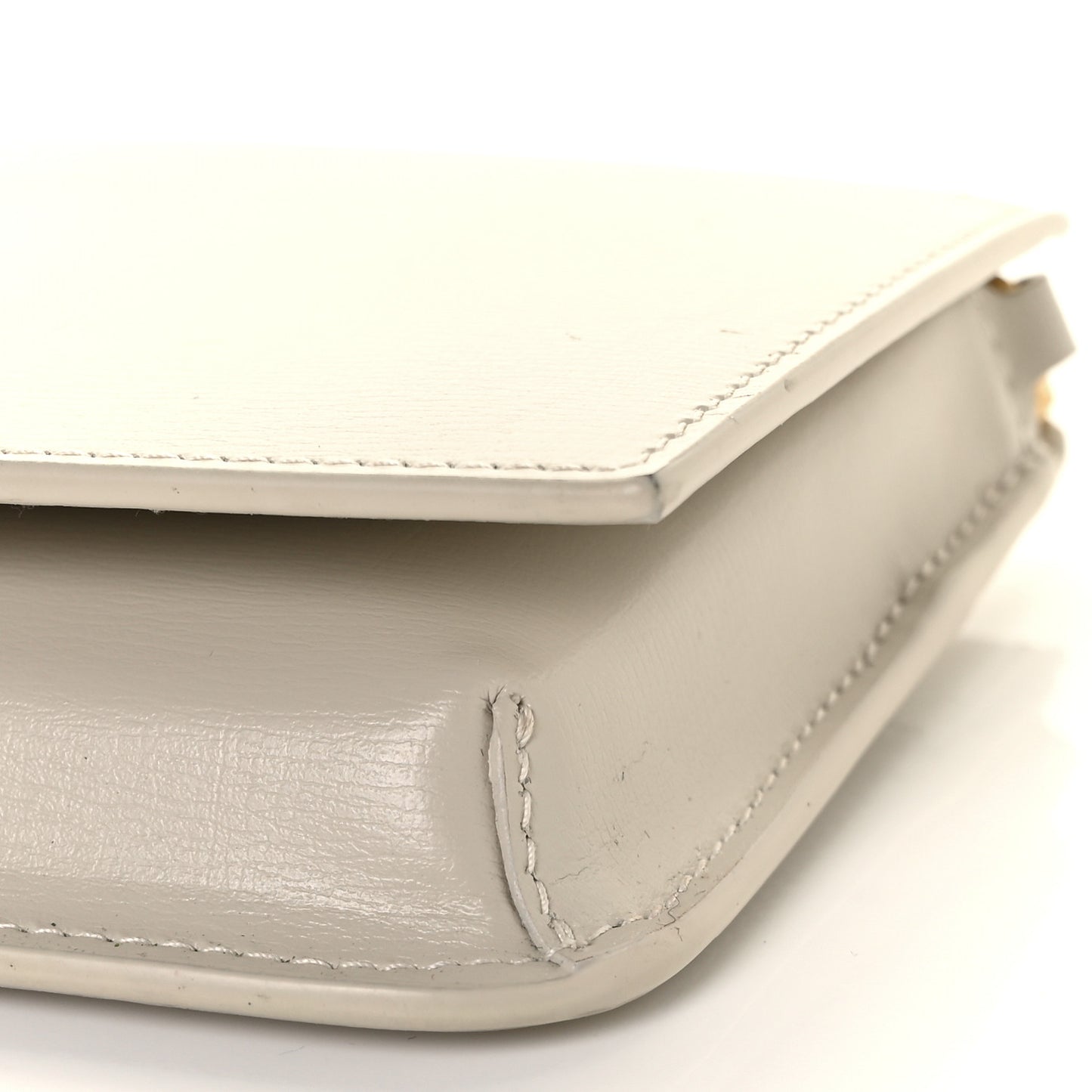 Smooth Calfskin Monogram Phone Holder Crossbody Crema Soft