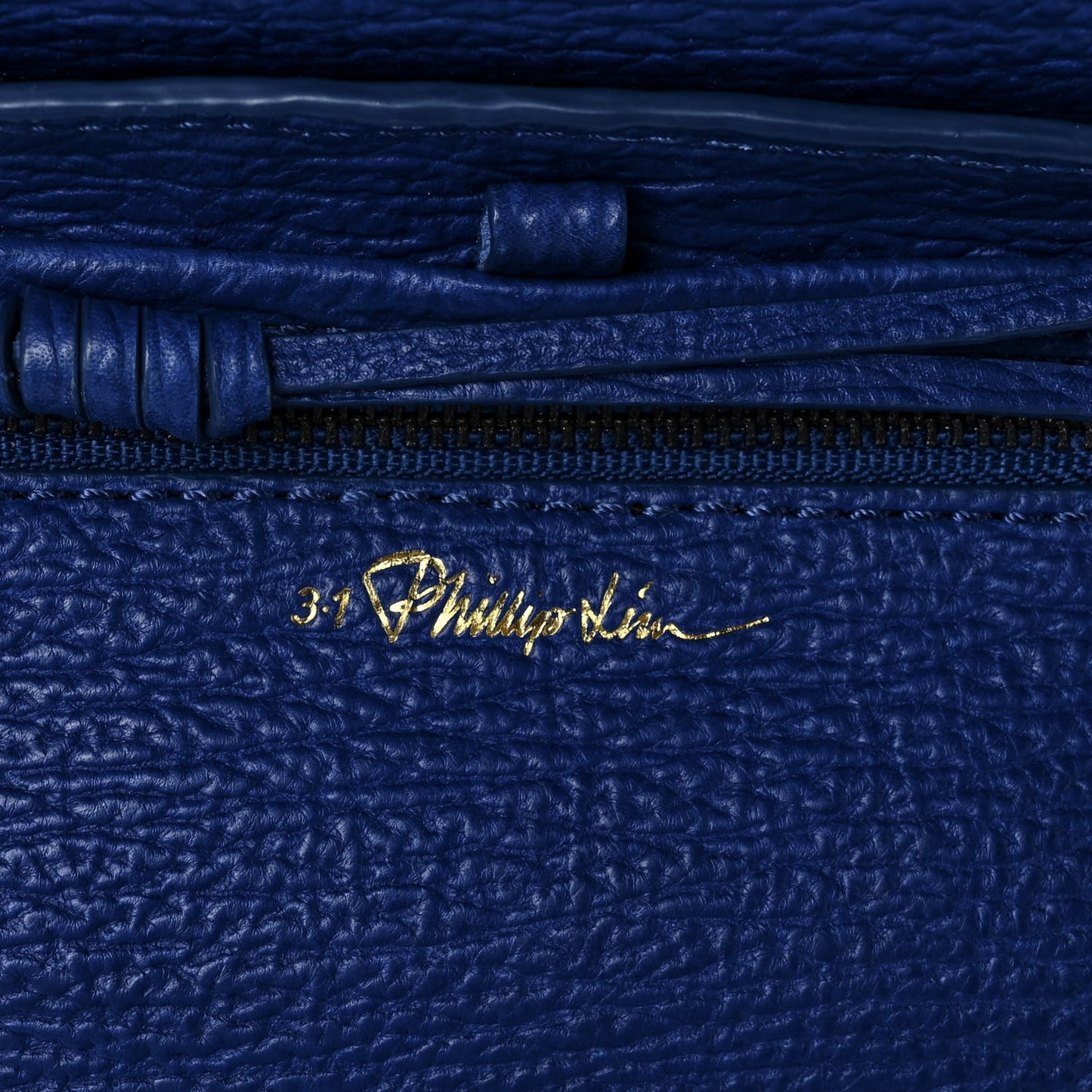 Textured Calfskin Mini Pashli Satchel Cobalt
