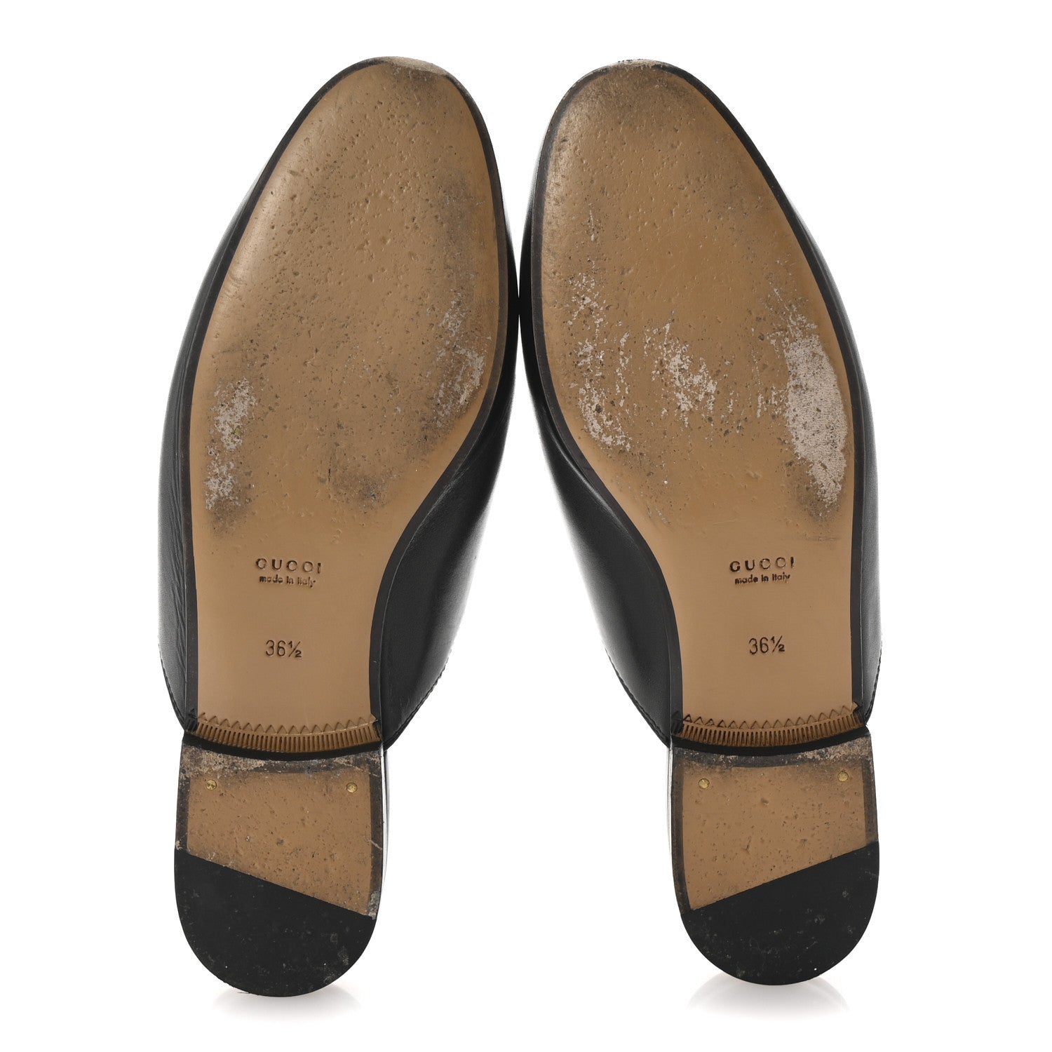 Gucci Calfskin Womens Princetown Slippers 36.5 Black 6 of 10