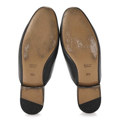 Gucci Calfskin Womens Princetown Slippers 36.5 Black 6 of 10