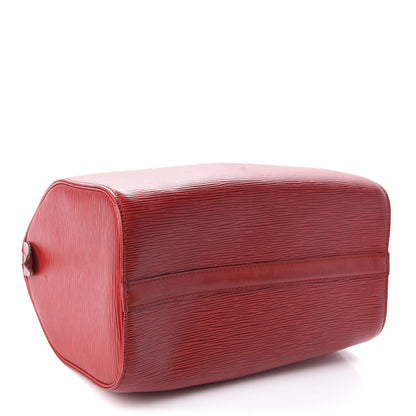 Louis Vuitton Epi Speedy 25 Castillan Red 4 of 10