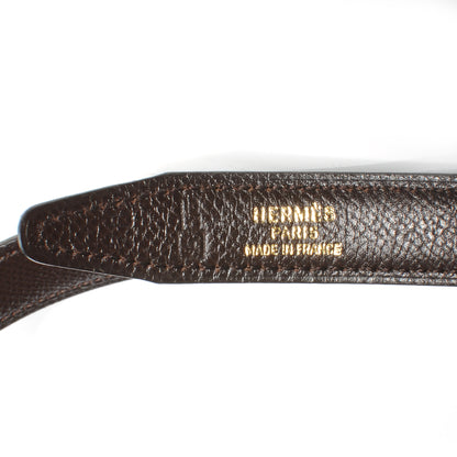 Hermes Box Courchevel Reversible Constance 18mm H Belt Noir Chocolate 70 6 of 7
