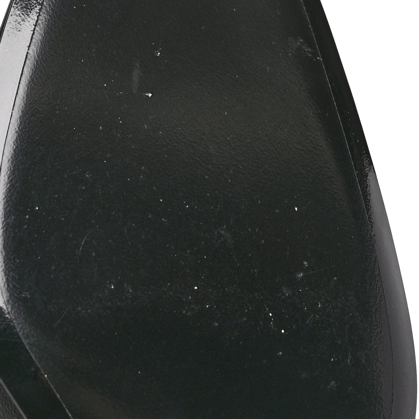Lambskin Patent Quilted CC Cap Toe Pumps 38 Black