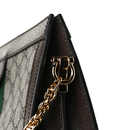 Gucci GG Supreme Monogram Web Small Ophidia Chain Shoulder Bag Brown 11 of 12