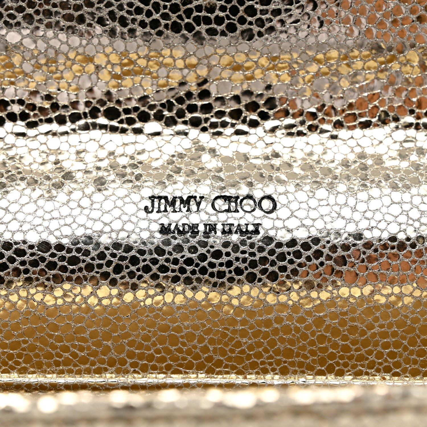 Jimmy Choo Glitter Fabric Reese Clutch Wallet Metallic 7 of 7