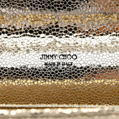 Jimmy Choo Glitter Fabric Reese Clutch Wallet Metallic 7 of 7