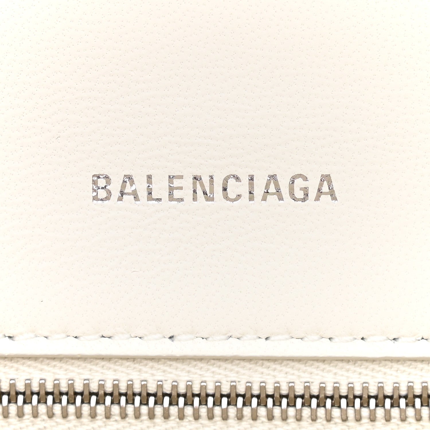 Balenciaga Grained Calfskin Small Hourglass Top Handle Bag White 6 of 9