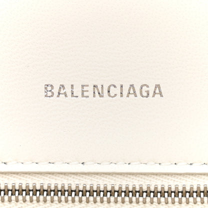 Balenciaga Grained Calfskin Small Hourglass Top Handle Bag White 6 of 9