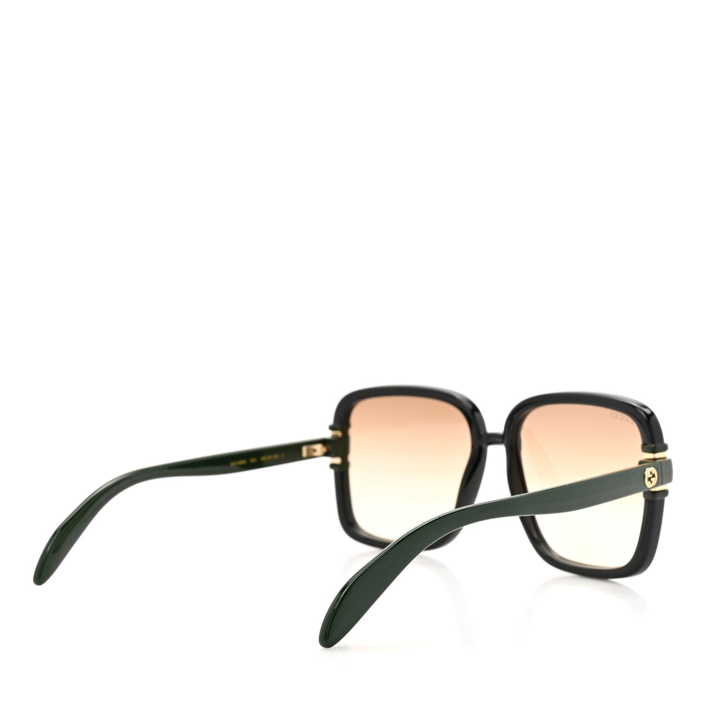 Acetate Interlocking G Square Sunglasses GG1066S Black Green