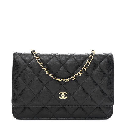 Chanel Caviar Quilted Wallet On Chain WOC Black 1 of 10