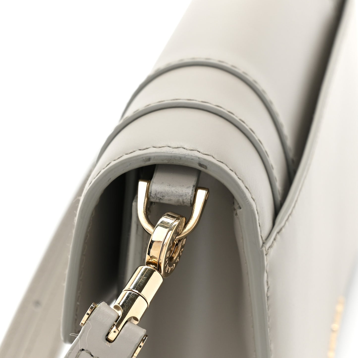 Calfskin Serpenti Forever East West Shoulder Bag Opal Grey