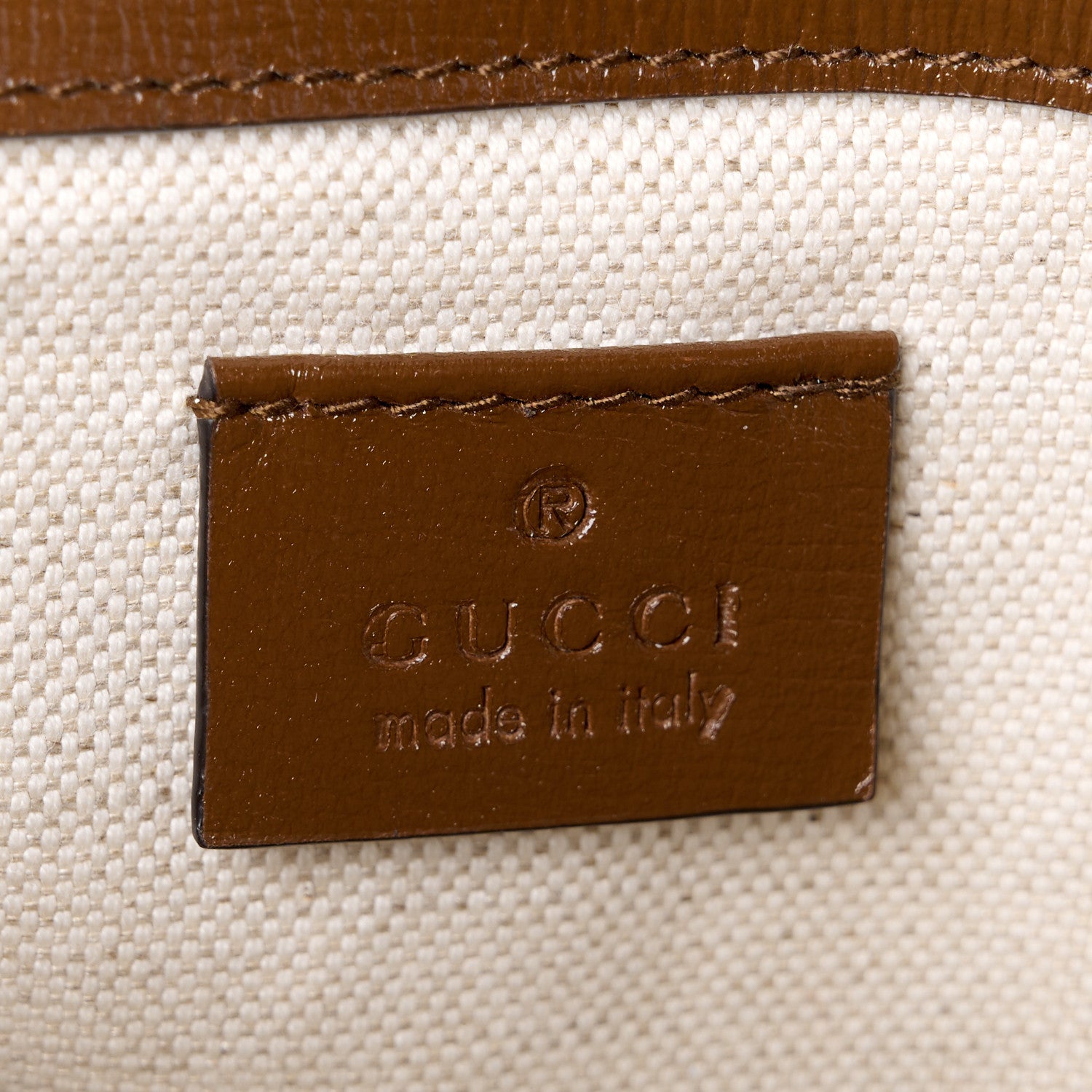 Gucci GG Supreme Monogram Web Mini Horsebit 1955 Shoulder Bag Beige Brown Sugar 7 of 13