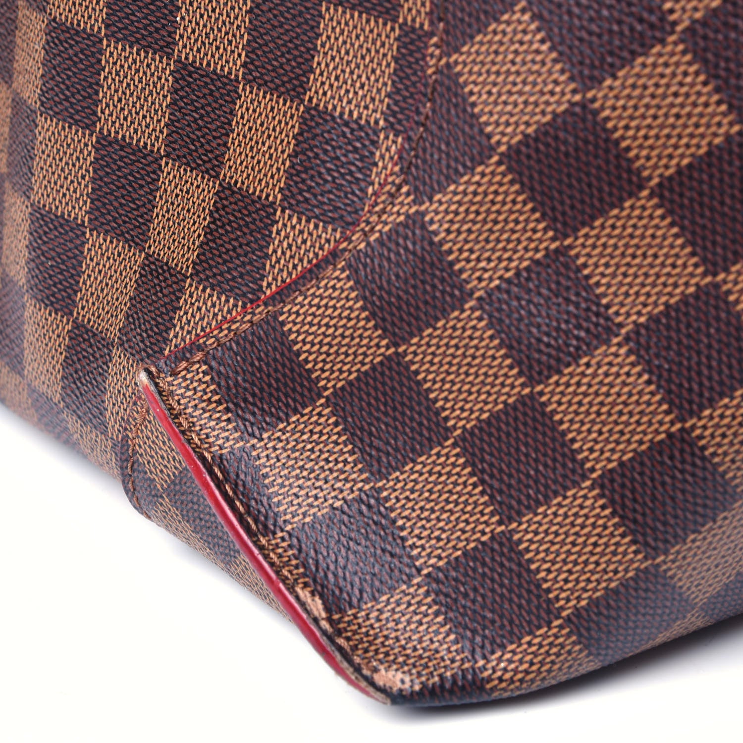 Louis Vuitton Damier Ebene Caissa Tote MM Cherry 8 of 8