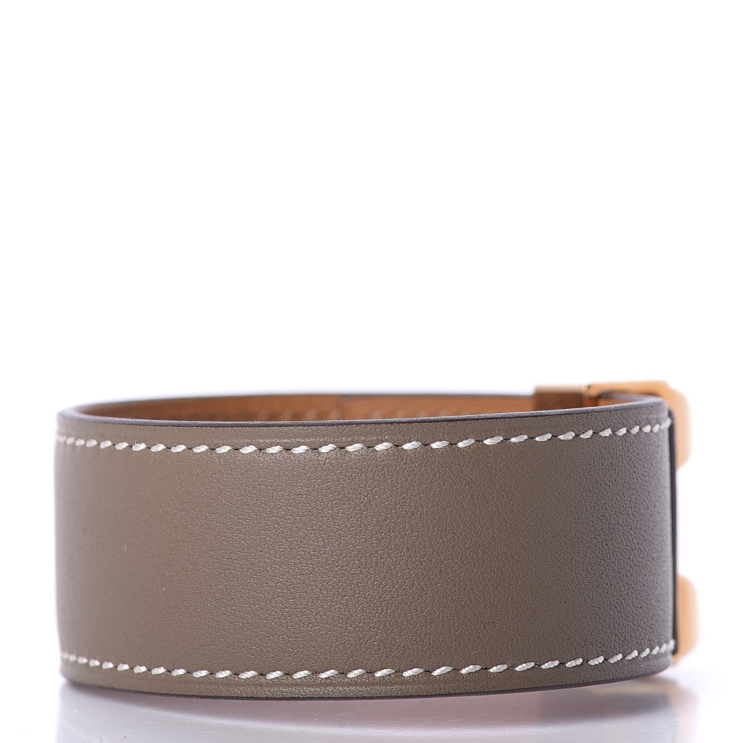 Hermes Swift Collier de Chien CDC 24 Bracelet T2 Etoupe 3 of 8