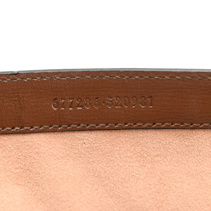 Gucci GG Supreme Monogram Azalea Calfskin Web Small Horsebit 1955 Crossbody Bag Beige Ebony Brown Sugar 7 of 10