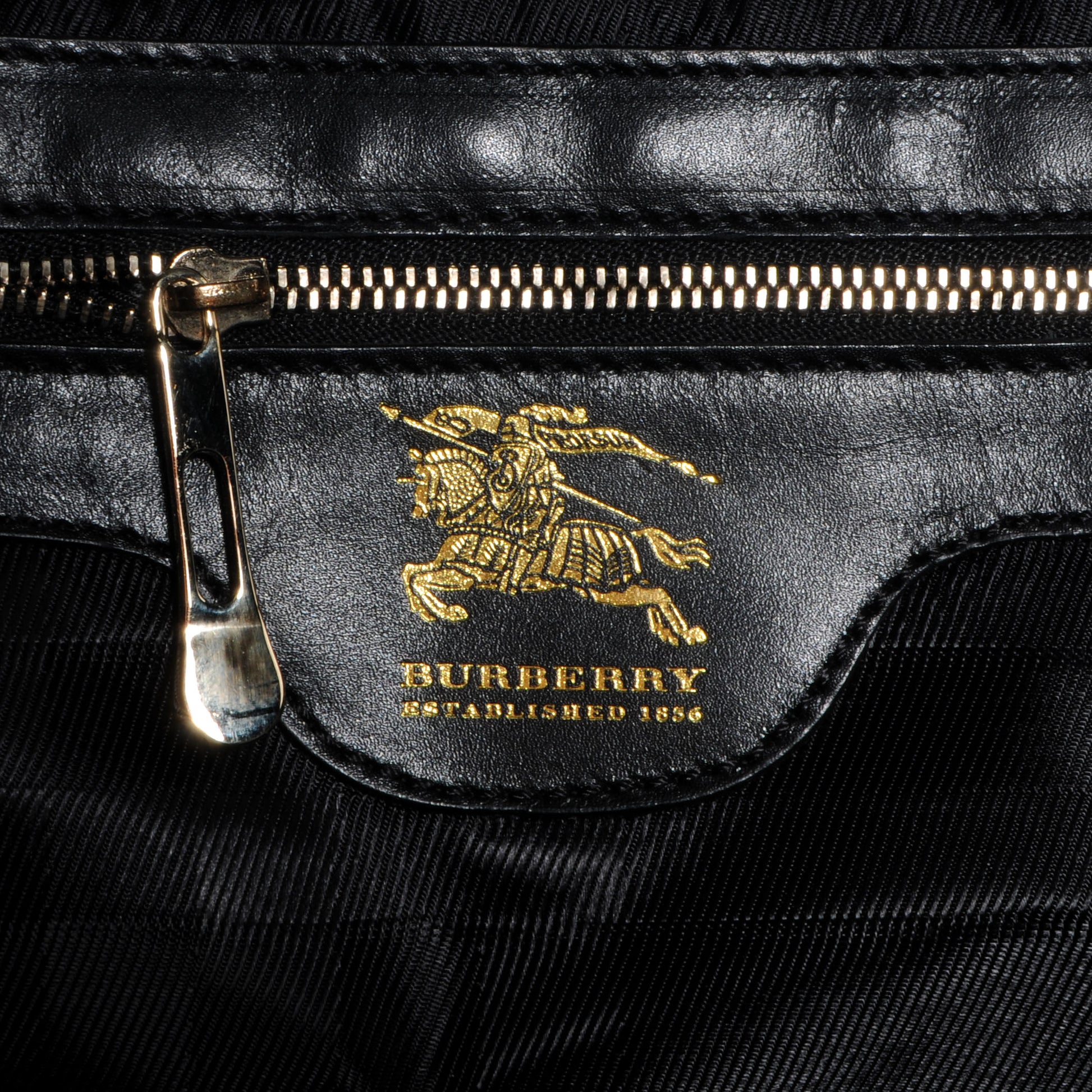 Burberry Leather Quilted Large Manor Tote Black 6 of 9