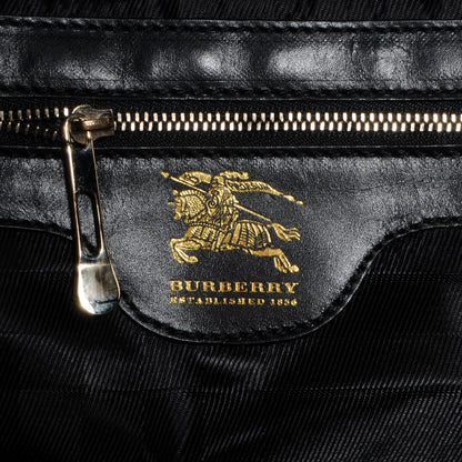 Burberry Leather Quilted Large Manor Tote Black 6 of 9