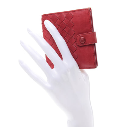 Bottega Veneta Nappa Intrecciato Snap Wallet Cassis 5 of 6