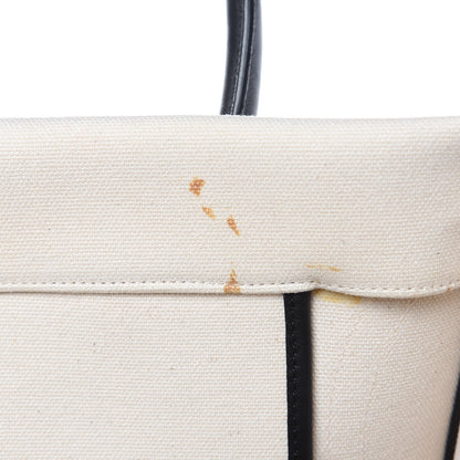 Celine Washed Canvas Medium Phantom Luggage White 13 of 14