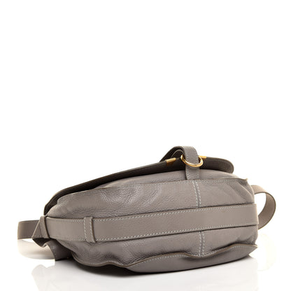 Chloe Calfskin Medium Marcie Round Crossbody Bag Cashmere Grey 4 of 11