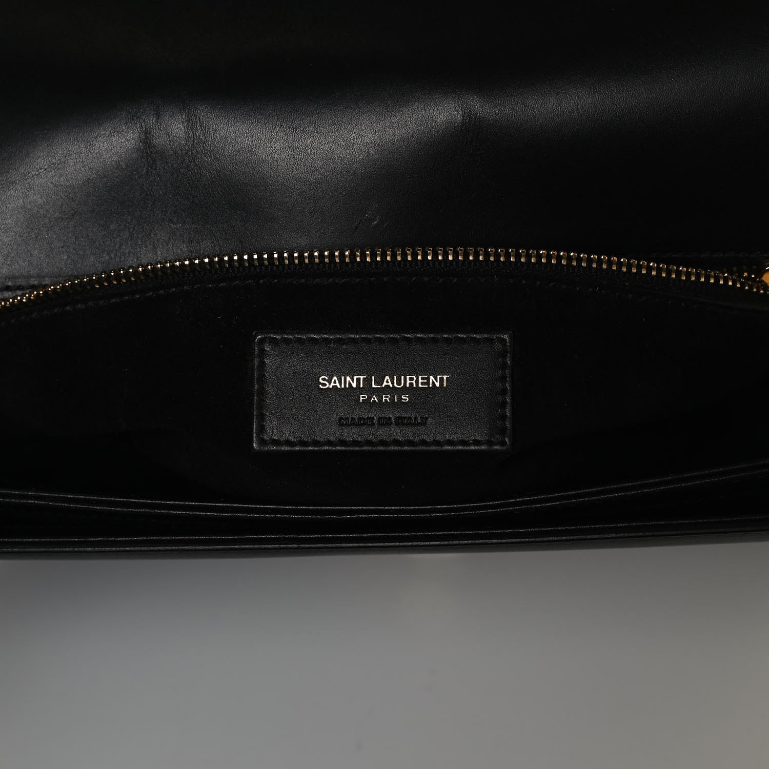 Saint Laurent Smooth Calfskin Medium Classic Monogram Universite Bag Black 7 of 11