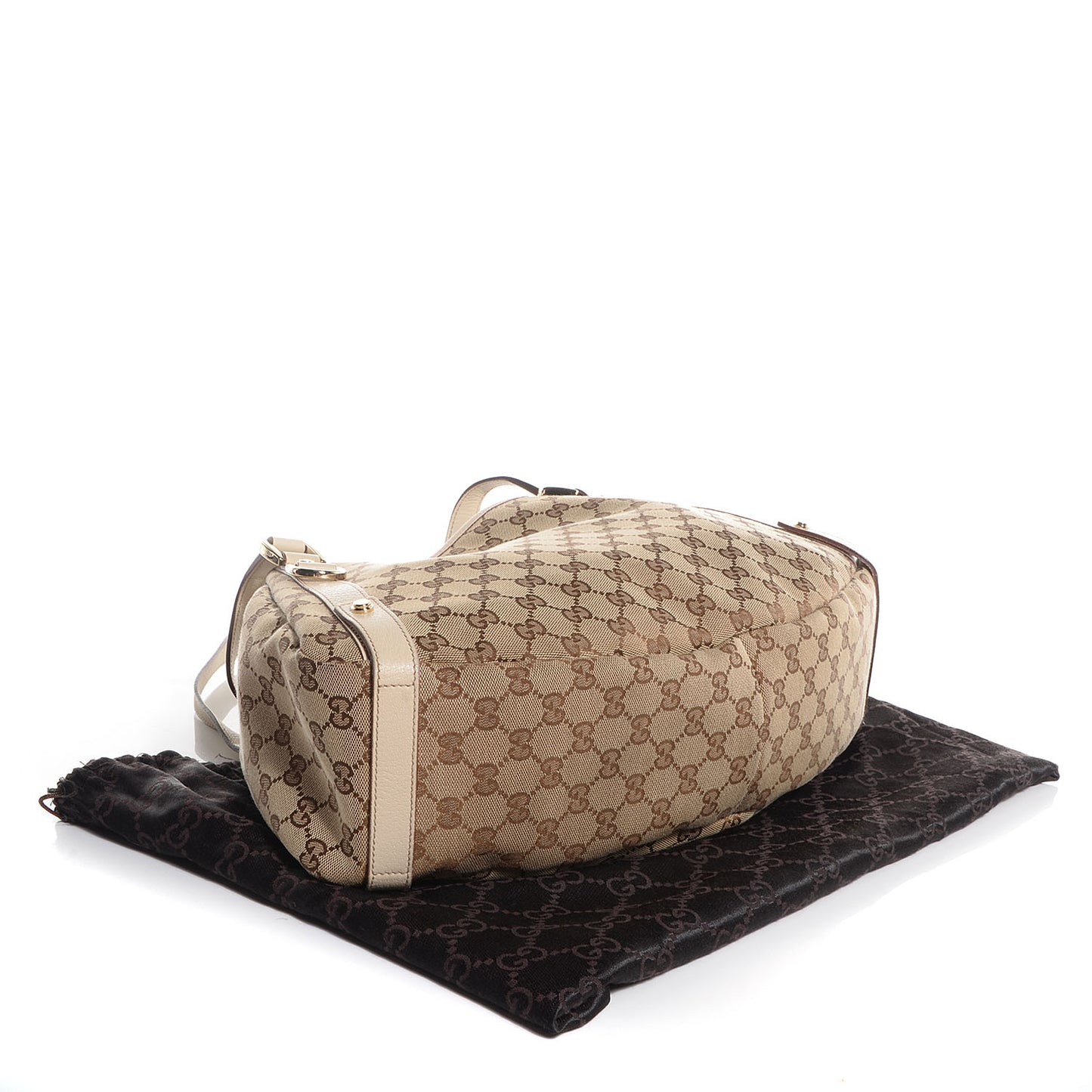 Monogram Medium Abbey Shoulder Bag Off White