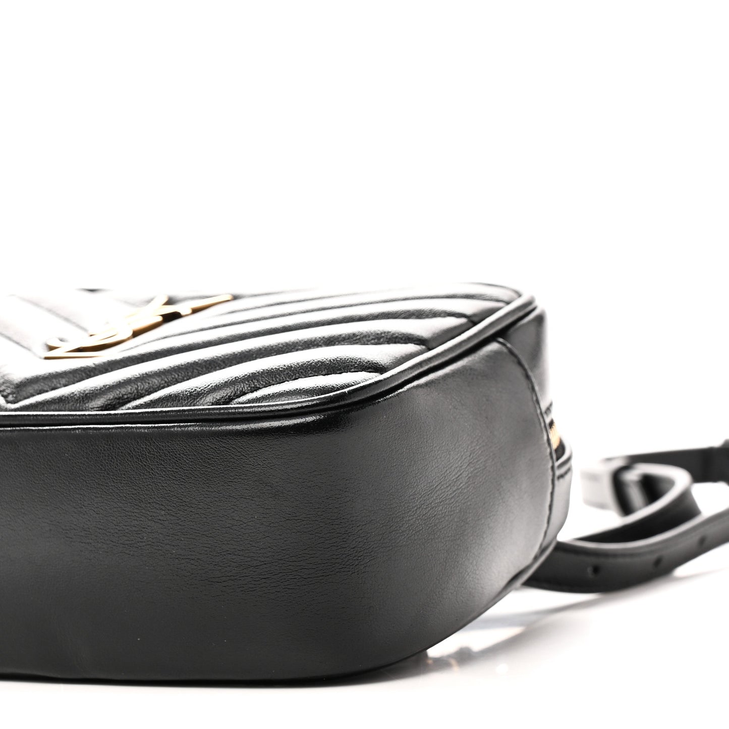 Calfskin Matelasse Monogram Lou Belt Bag Black