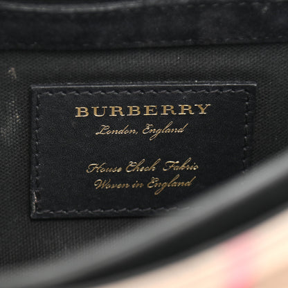 Burberry Derby Calfskin House Check Small Macken Crossbody Bag Slate Blue 6 of 24