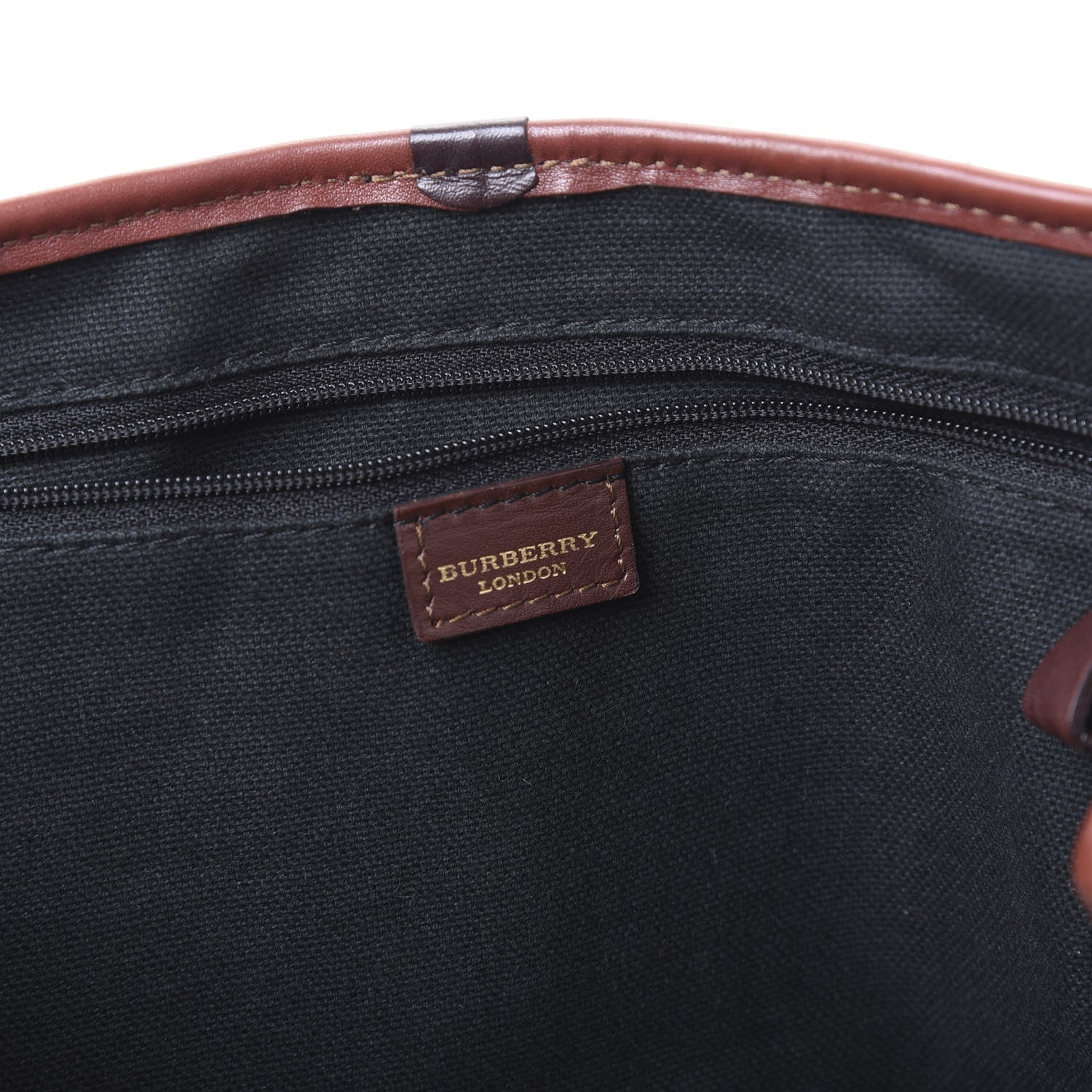 Burberry Haymarket Check Buckle Satchel Chocolate 5 of 10