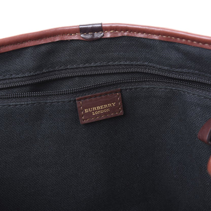 Burberry Haymarket Check Buckle Satchel Chocolate 5 of 10