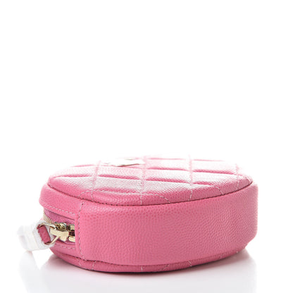 Chanel Iridescent Caviar Quilted Zip Around Classic Coin Purse Pink 4 of 7