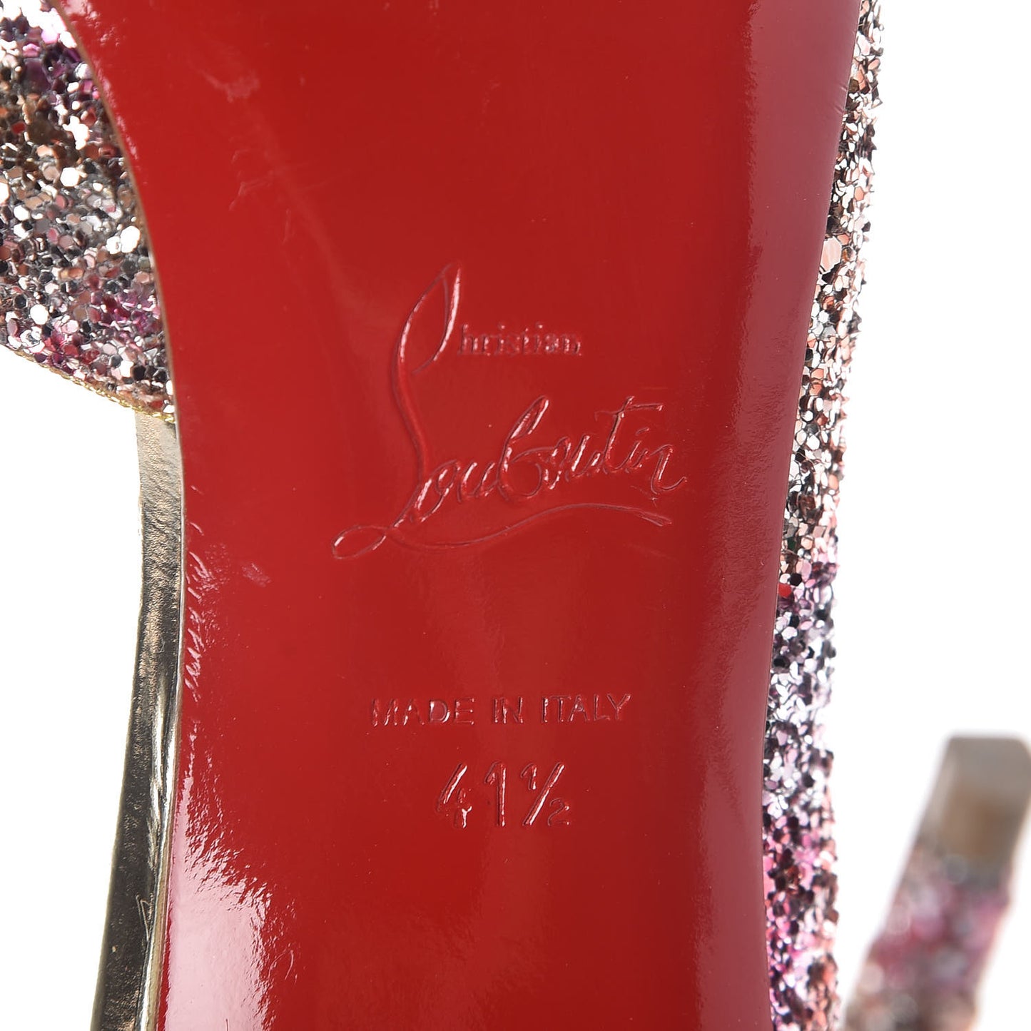 Glitter Demi You 100 Pumps 41.5 Rosette Gold