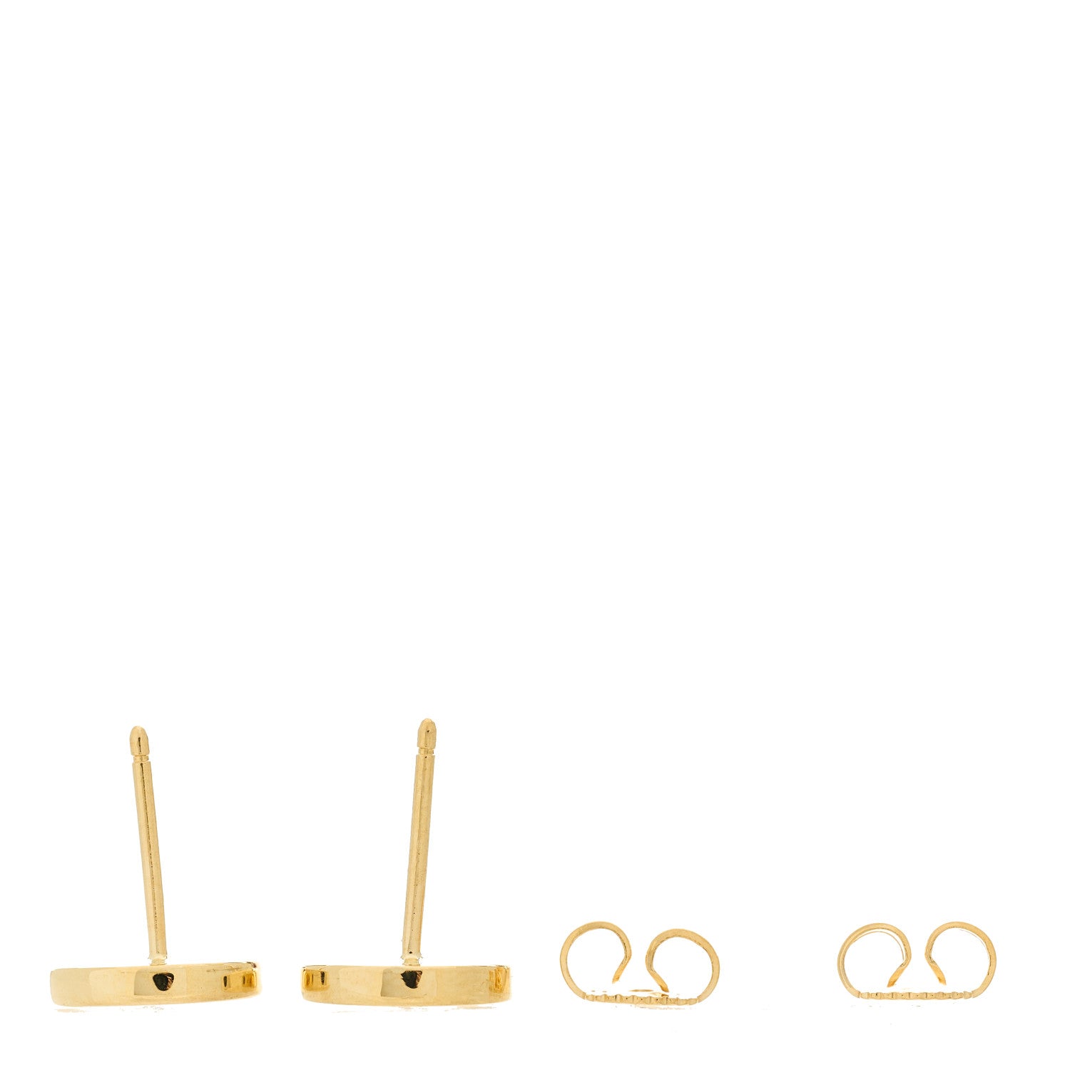 Tiffany 18K Yellow Gold Diamond Mini Atlas Earrings 3 of 5