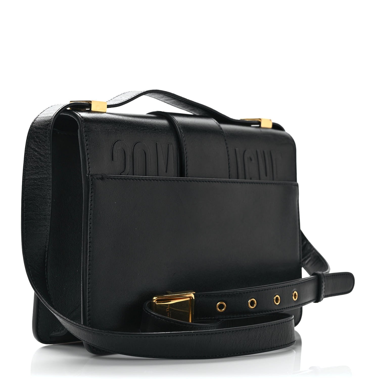 Christian Dior Smooth Calfskin 30 Montaigne Flap Bag Black 3 of 8